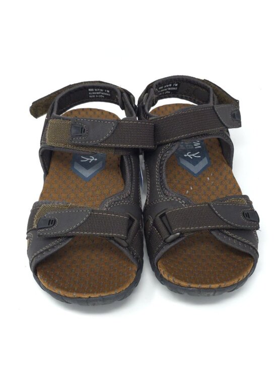 New Nunn Bush Rio Bravo Brown Leather Three-Strap Sandals Men’s 7M main image 5